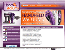 Tablet Screenshot of handyvacuums.com